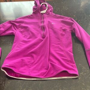 Nike Magenta Dri-FIT Hoodie Sz M